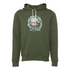 Cartoon Hippo Bella canvas hoodie 3719