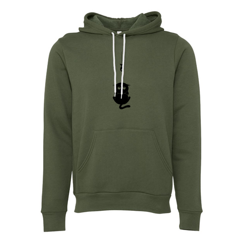 Cats eat fish Bella canvas hoodie 3719