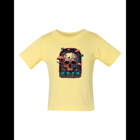 BELLA CANVAS BABY JERSEY TEE 3001B Colorful Horror Mushrooms Growing Everywhere