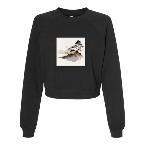 Landscape painting Bella canvas hoodie 7505