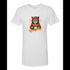 BELLA CANVAS MEN'S LONG BODY URBAN TEE 3006 Humanoid Angry Cat Holding a Cup of Coffee.