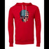 Skull with Flag of United States of America Bella canvas hoodie 3719