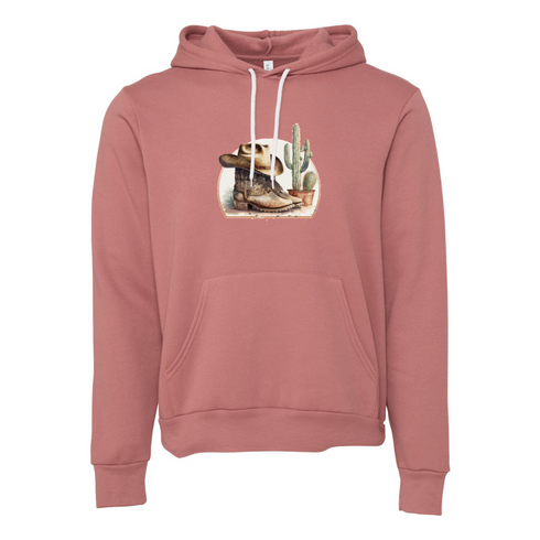 Cowboy style Bella canvas hoodie 3719