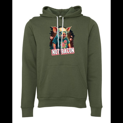 Pig with glasses Bella canvas hoodie 3719