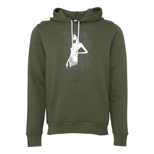 Black and white Bella canvas hoodie 3719