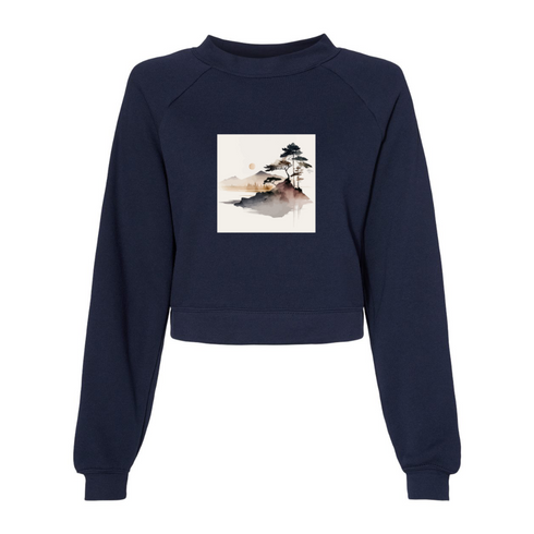 Landscape painting Bella canvas hoodie 7505