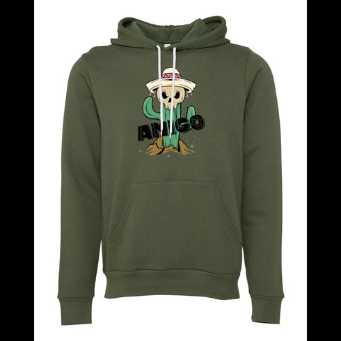 Skeleton Cactus Bella canvas hoodie 3719