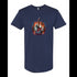 BELLA CANVAS MEN'S LONG BODY URBAN TEE 3006 Fire and Water Guitar