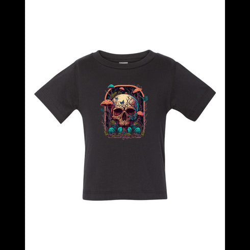 BELLA CANVAS BABY JERSEY TEE 3001B Colorful Horror Mushrooms Growing Everywhere