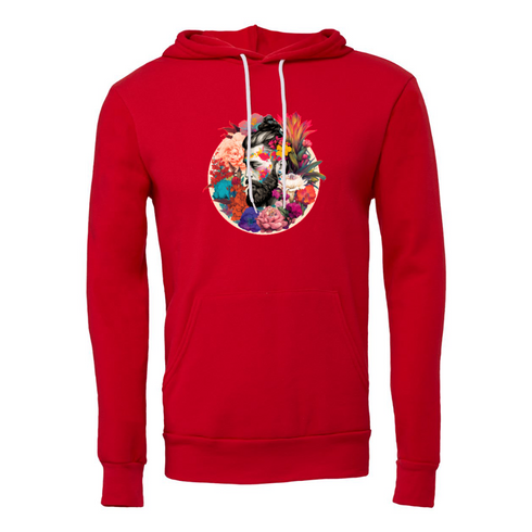 Colorful Flower Samurai Head Bella canvas hoodie 3719