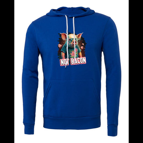 Pig with glasses Bella canvas hoodie 3719