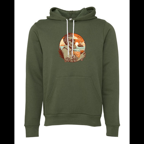 Hawaiian style Bella canvas hoodie 3719