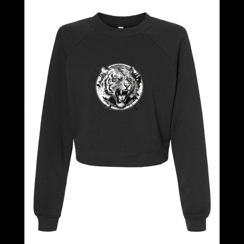 Black and White Tiger Bella canvas hoodie 7505