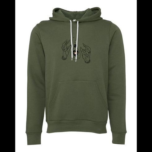 Magic hands symbols Bella canvas hoodie 3719