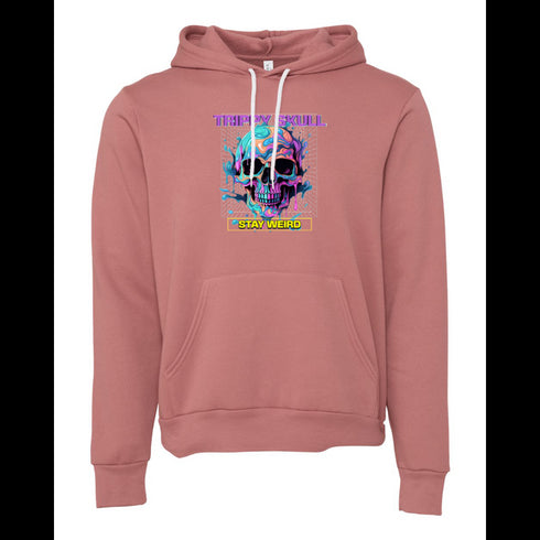 TRIPPY SKULL STAY WVEIRD Bella canvas hoodie 3719