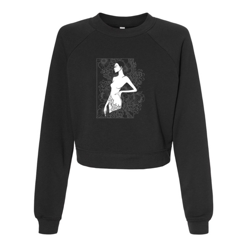 Portrait Black and white Bella canvas hoodie 7505
