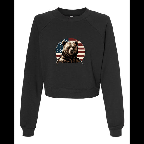 American brown bear Bella canvas hoodie 7505