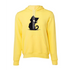 Cartoon Black Cat Bella canvas hoodie 3719