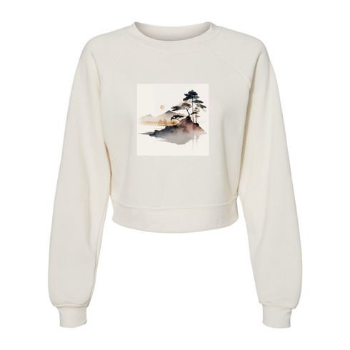 Landscape painting Bella canvas hoodie 7505