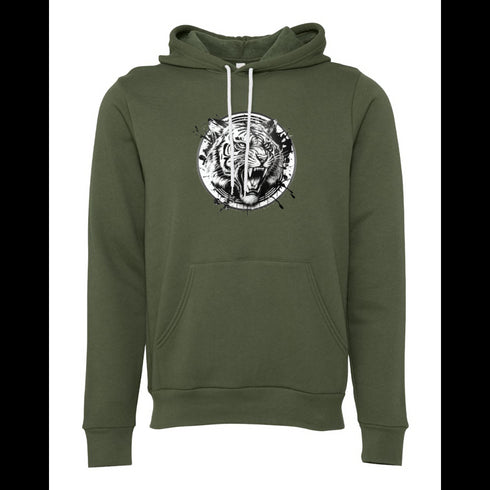 Tiger head symbol Bella canvas hoodie 3719