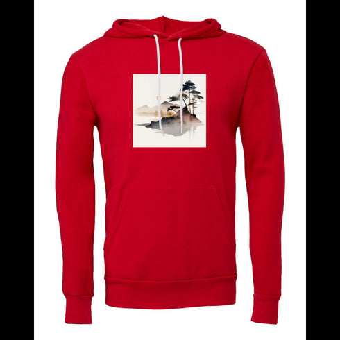 Landscape painting Bella canvas hoodie 3719