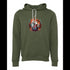 Flaming guitar Bella canvas hoodie 3719