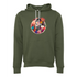 Colorful Flower Samurai Head Bella canvas hoodie 3719