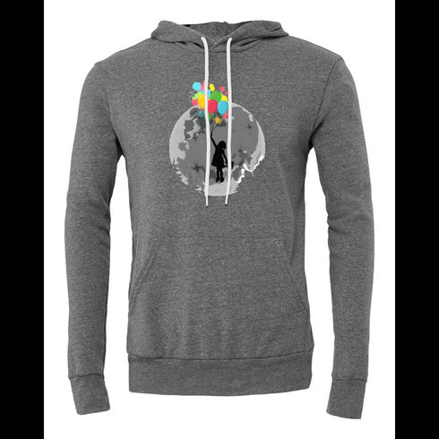 Floating Balloon Girl Bella canvas hoodie 3719