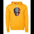 Skull with Flag of United States of America Bella canvas hoodie 3719