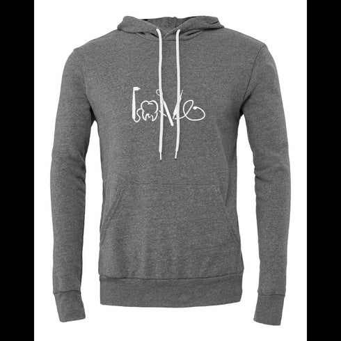 LOVE Bella canvas hoodie 3719