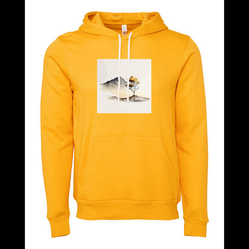 ink and landscape Bella canvas hoodie 3719