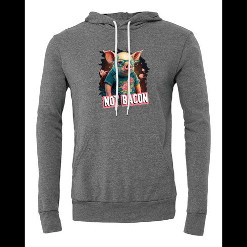 Pig with glasses Bella canvas hoodie 3719