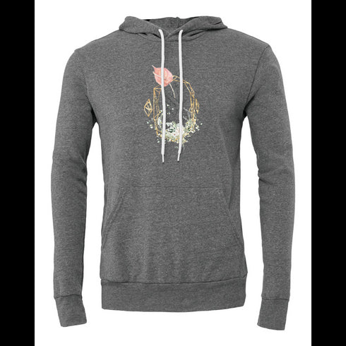 Flowers in the hand Bella canvas hoodie 3719