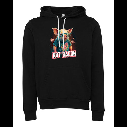 Pig with glasses Bella canvas hoodie 3719