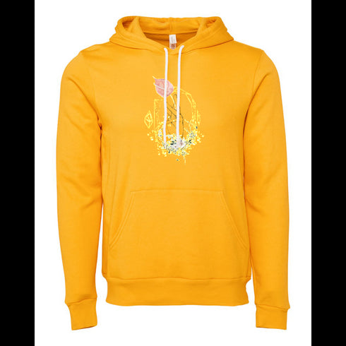 Flowers in the hand Bella canvas hoodie 3719