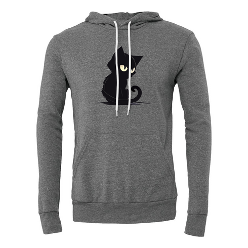 Cartoon Black Cat Bella canvas hoodie 3719