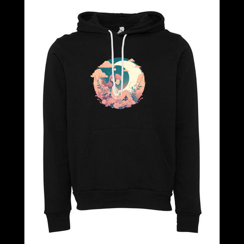 The Girl in the Moonlight Bella canvas hoodie 3719