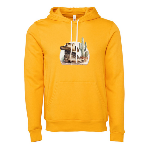 Cowboy style Bella canvas hoodie 3719