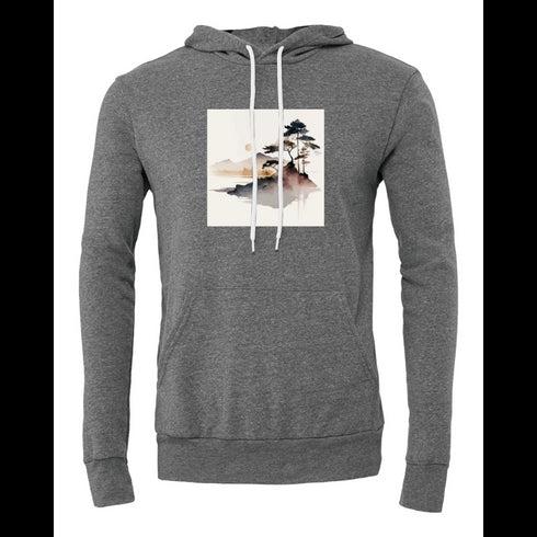 Landscape painting Bella canvas hoodie 3719