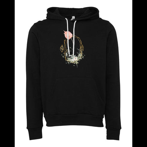 Flowers in the hand Bella canvas hoodie 3719
