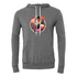 Colorful Flower Samurai Head Bella canvas hoodie 3719