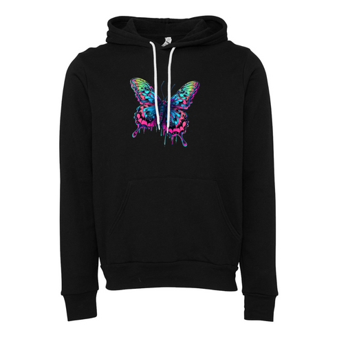 Colorful butterflies Bella canvas hoodie 3719