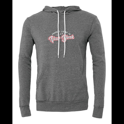 PROUDLY LIVING IN NEW YOUK Bella canvas hoodie 3719
