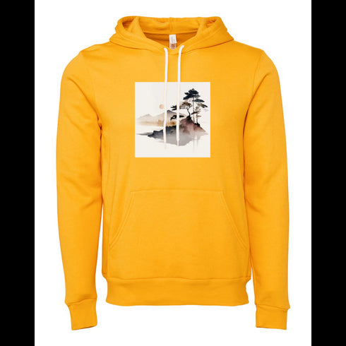 Landscape painting Bella canvas hoodie 3719