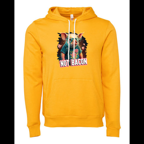 Pig with glasses Bella canvas hoodie 3719