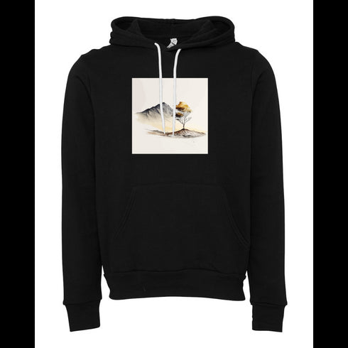 ink and landscape Bella canvas hoodie 3719