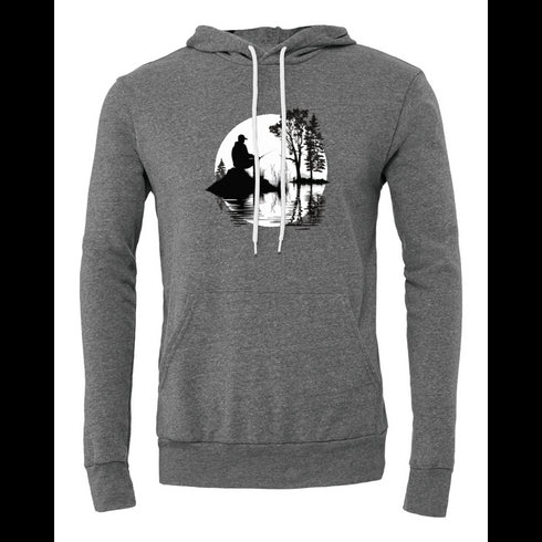 Fish Silhouette Bella canvas hoodie 3719