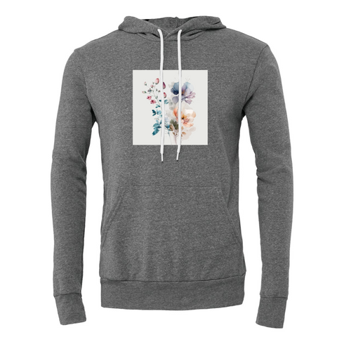 Watercolor Flower Bella canvas hoodie 3719