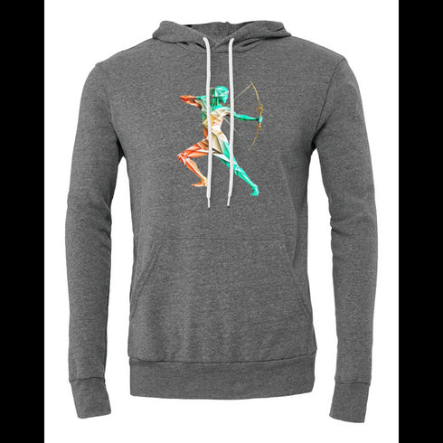 Standing Archer Bella canvas hoodie 3719