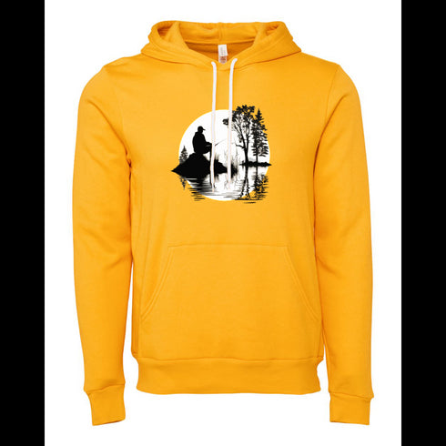 Fish Silhouette Bella canvas hoodie 3719